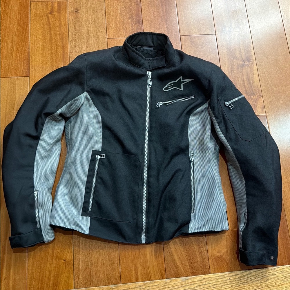Alpinestars Stella Motorcycle Jacket Women Black Gray Mesh Lined Riding Large